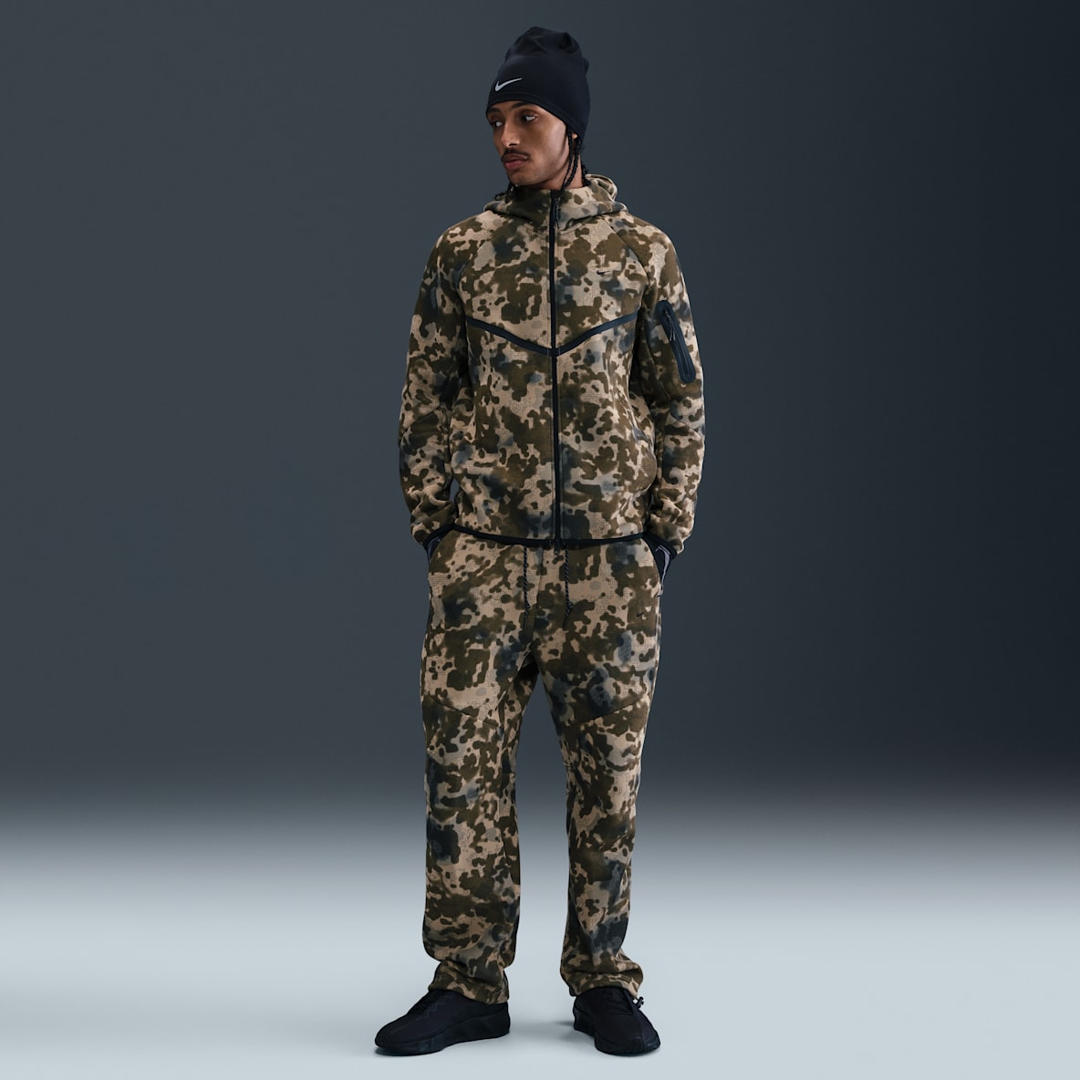 Nike Tech Nike Tech Men's Open-Hem Fleece Camo Pants