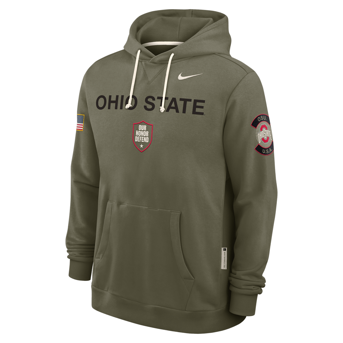Ohio State 2025 Military Appreciation Ohio State 2025 Military Appreciation Men's Nike Dri-FIT College Pullover Hoodie