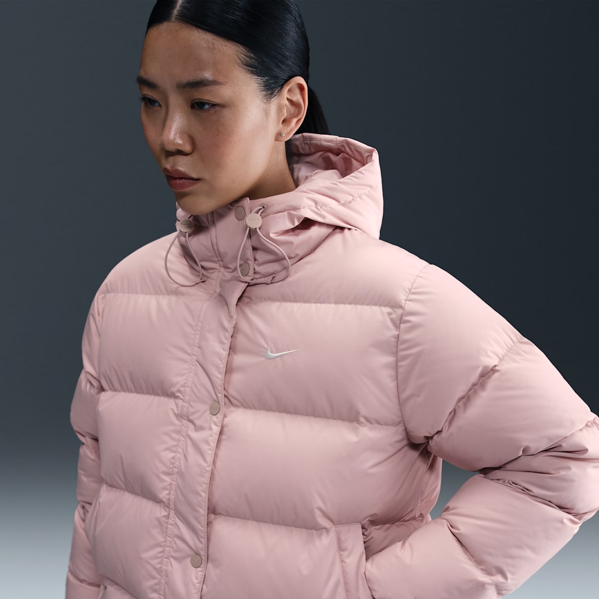 나이키 스포츠웨어 메트로 나이키 스포츠웨어 메트로 여성 써마 핏 루즈 핏 후드 패딩 재킷