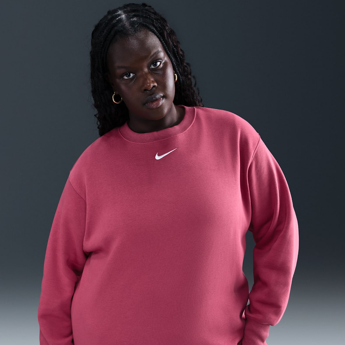Nike Sportswear Phoenix Fleece Nike Sportswear Phoenix Fleece Women's Oversized Crew-Neck Sweatshirt (Plus Size)