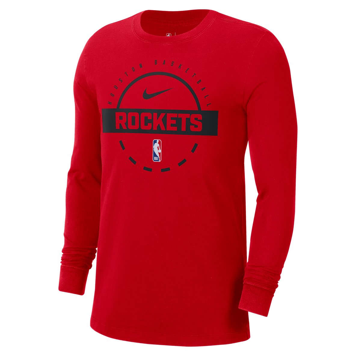 Houston Rockets Houston Rockets Playera de entrenamiento de manga larga Nike de la NBA para hombre
