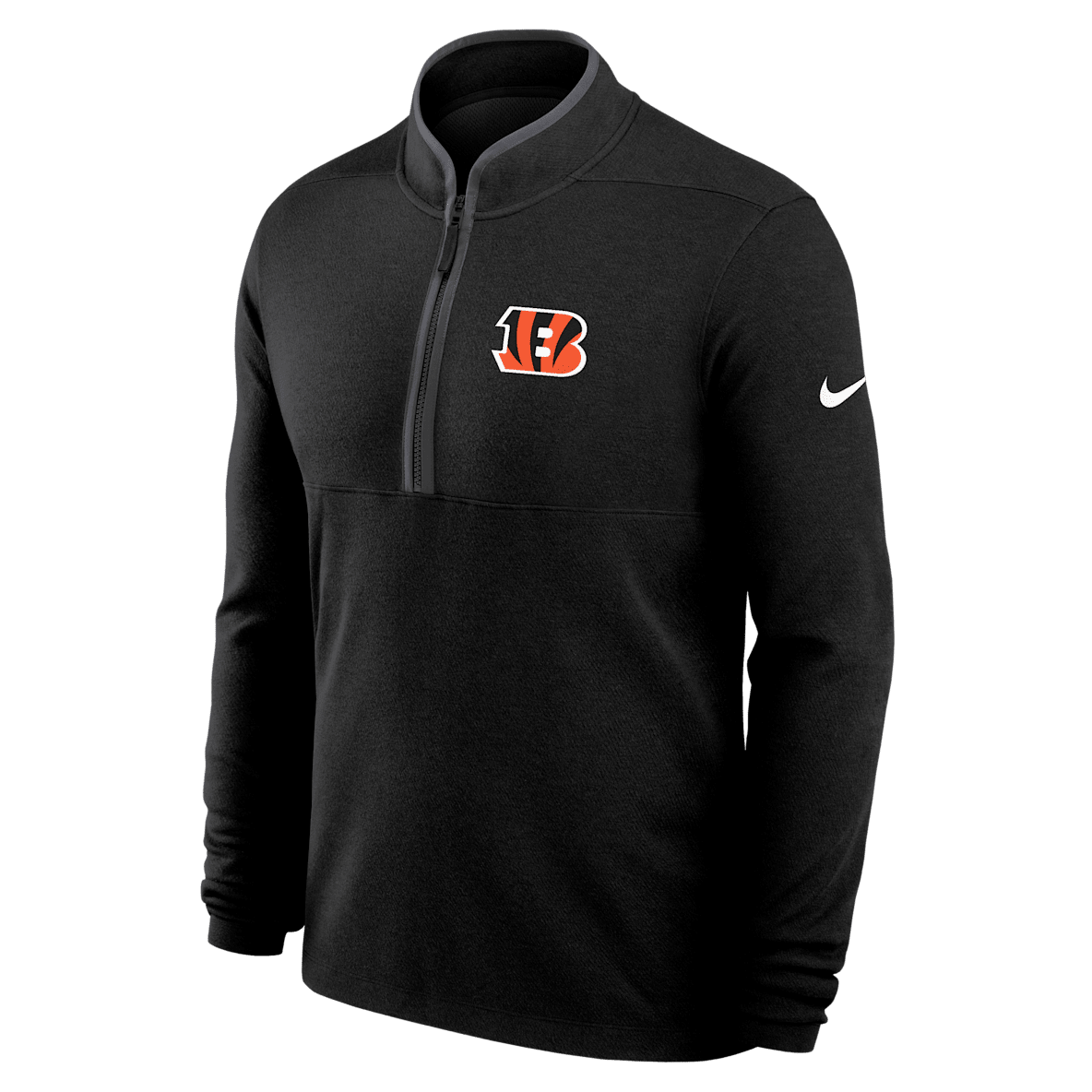 Cincinnati Bengals Logo Victory Cincinnati Bengals Logo Victory Men's Nike Dri-FIT NFL 1/2-Zip Long-Sleeve Top