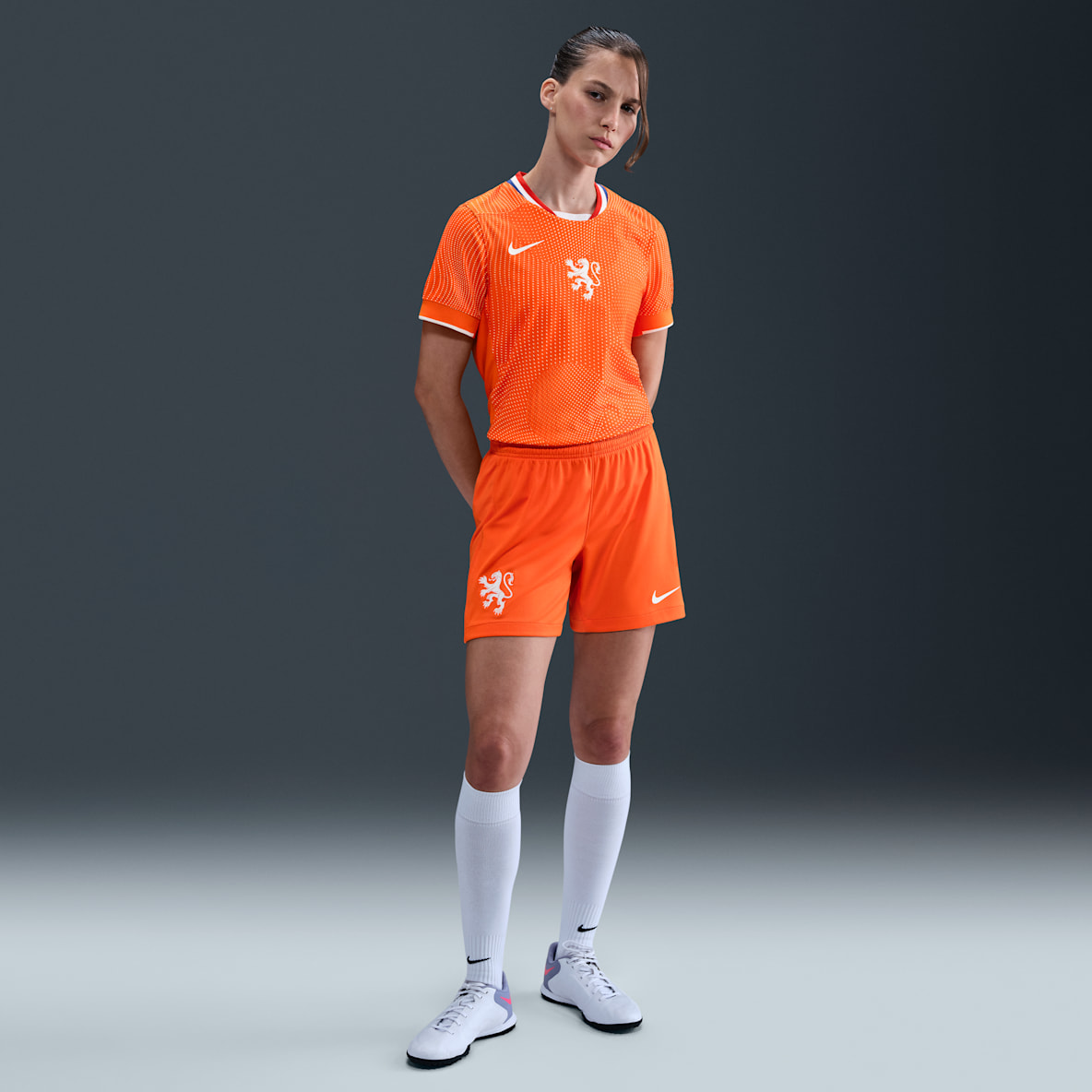 Netherlands 2025/26 Stadium Home Netherlands 2025/26 Stadium Home Women's Nike Dri-FIT Football Replica Shorts