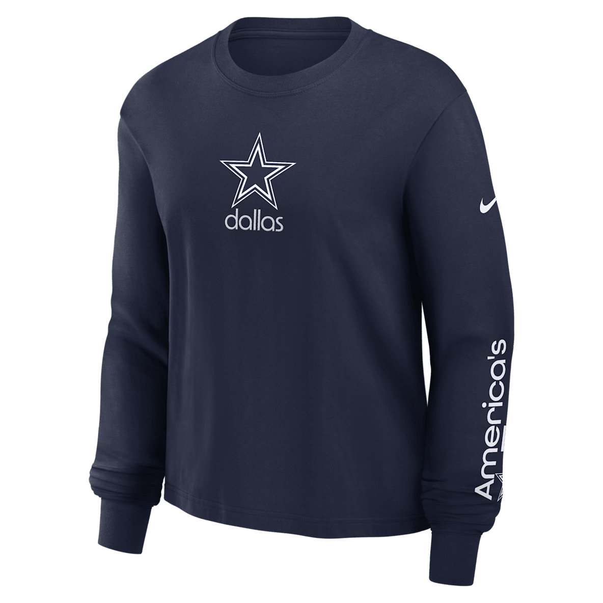 Dallas Cowboys Boxy Dallas Cowboys Boxy Women's Nike NFL Long-Sleeve T-Shirt