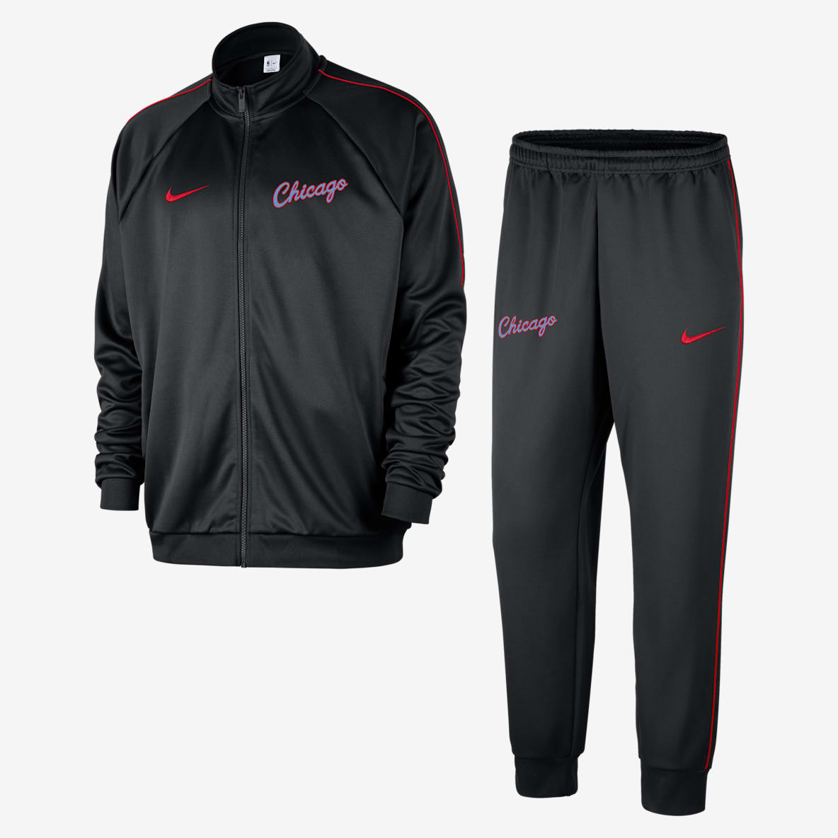 Chicago Bulls City Edition Nike NBA Club Peak-tracksuit til mænd