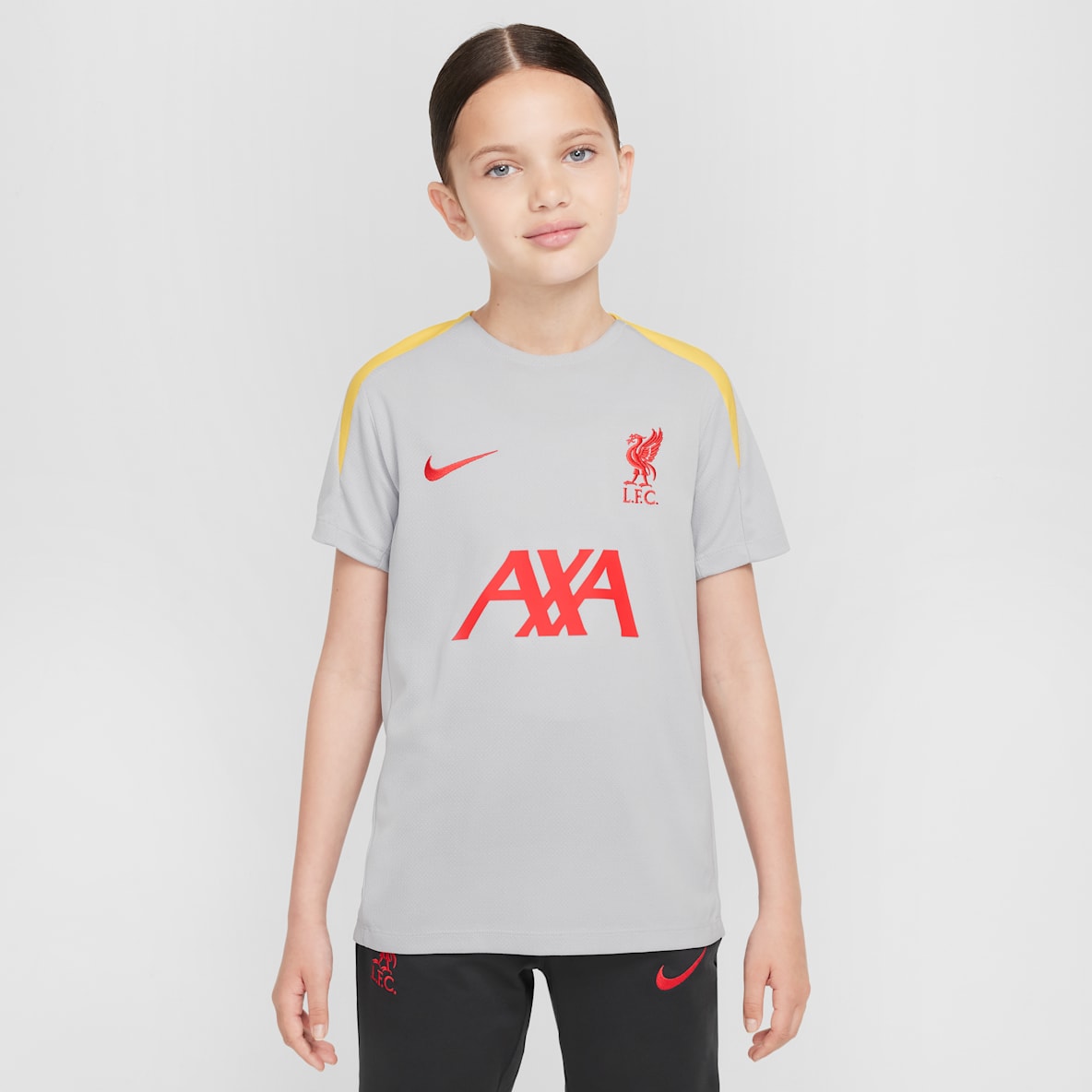 Liverpool FC Strike 3e tenue Liverpool FC Strike 3e tenue Haut de foot en maille à manches courtes Nike Dri-FIT pour ado