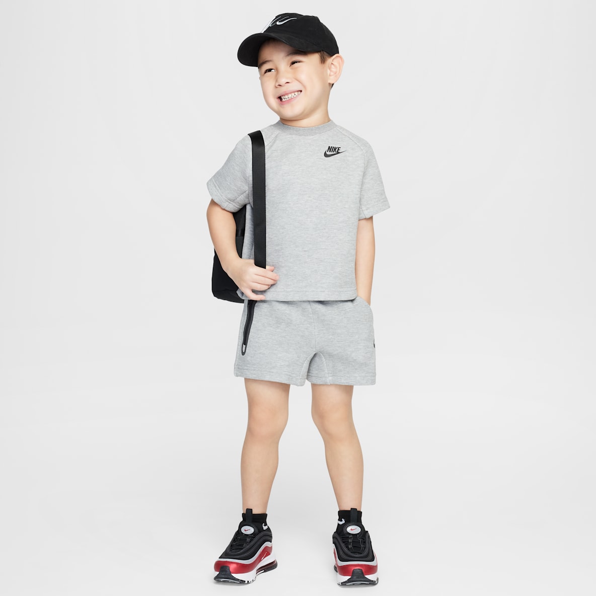 Nike Toddler Tech Fleece T-Shirt and Shorts Set