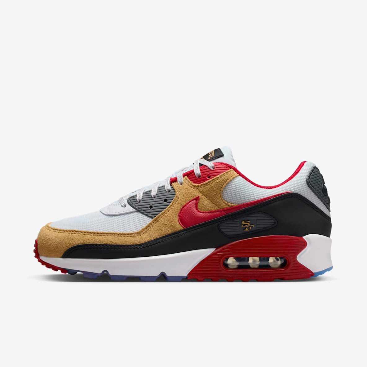 San Fransisco 49ers Air Max 90 Men's Nike Shoes