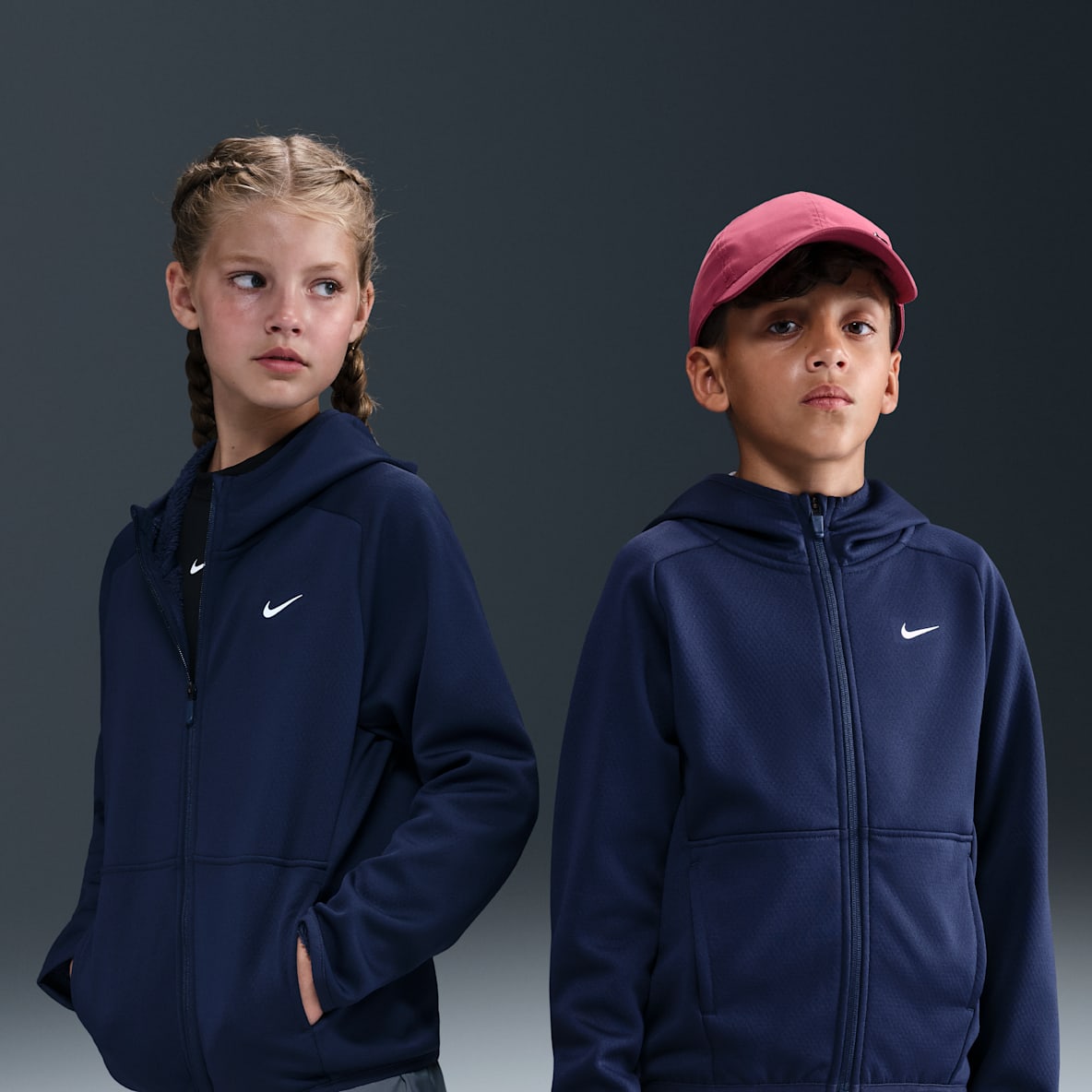 Nike Nike Therma-FIT Kışlık Genç Çocuk Kapüşonlu Antrenman Üstü