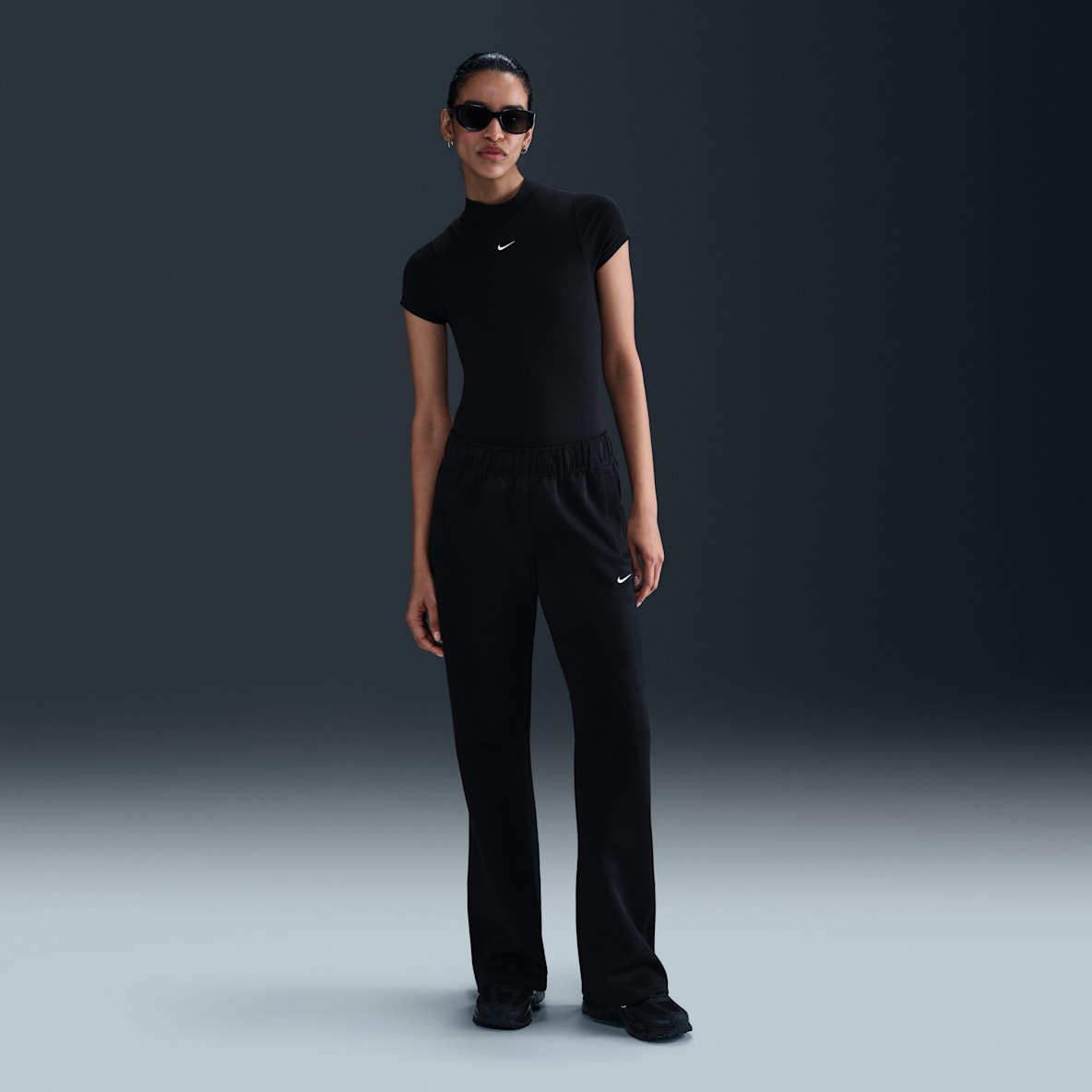 Windrunner Nike Sportswear Windrunner Nike Sportswear Pantaloni slim fit a vita media in maglia – Donna
