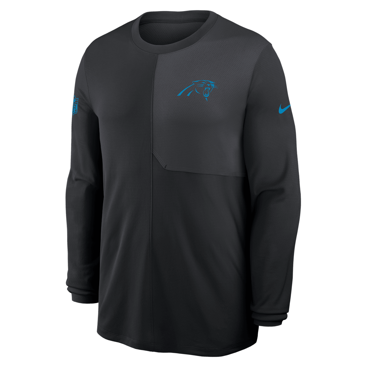 Carolina Panthers Sideline Coach Men's Nike Dri-FIT NFL Long-Sleeve Top