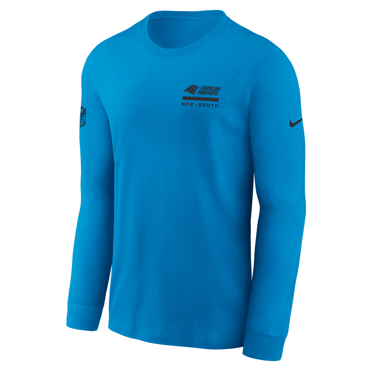 Carolina Panthers Sideline Team Issue Men's Nike Dri-FIT NFL Long-Sleeve T-Shirt