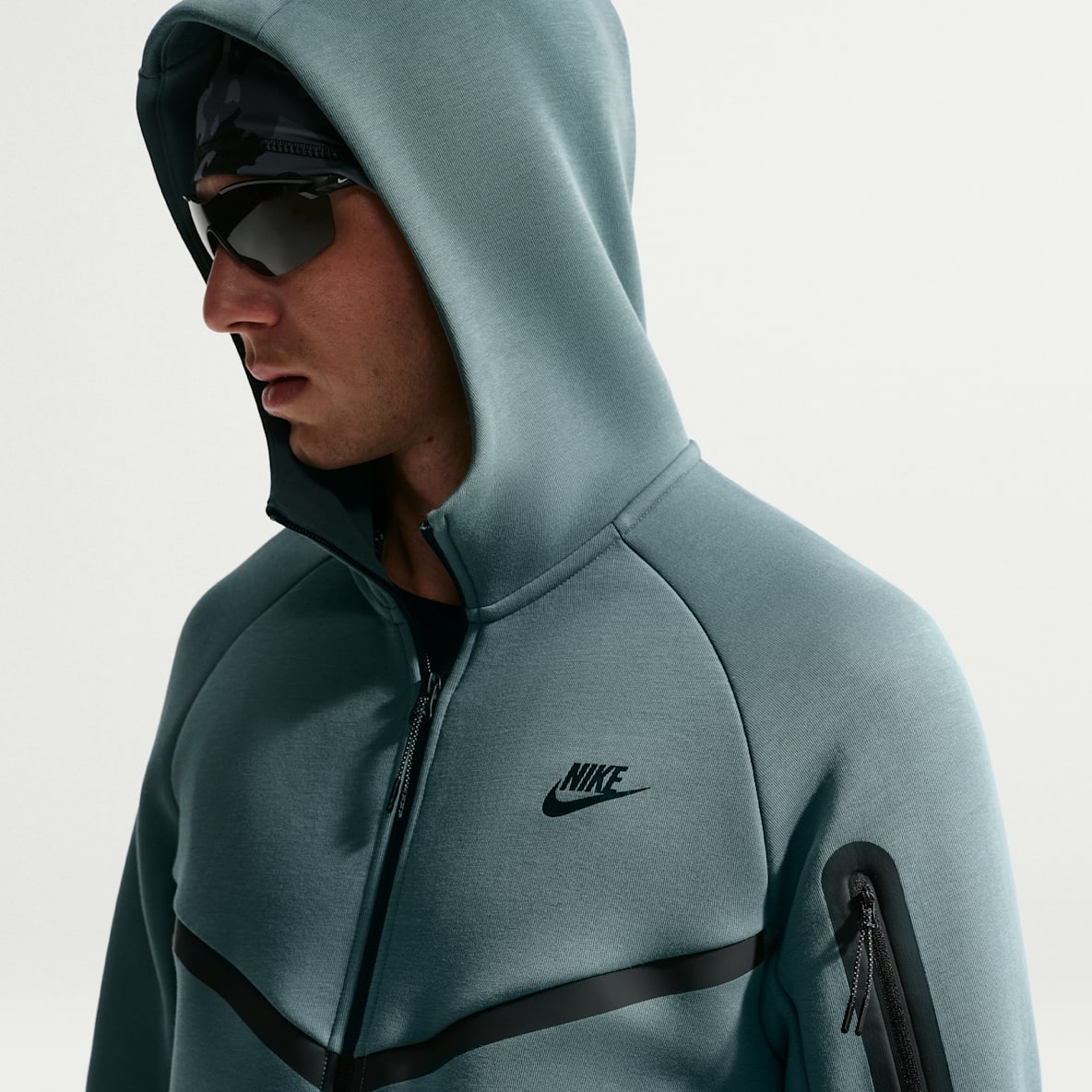 Nike Tech Chamarra Windrunner de tejido Fleece de cierre completo para hombre