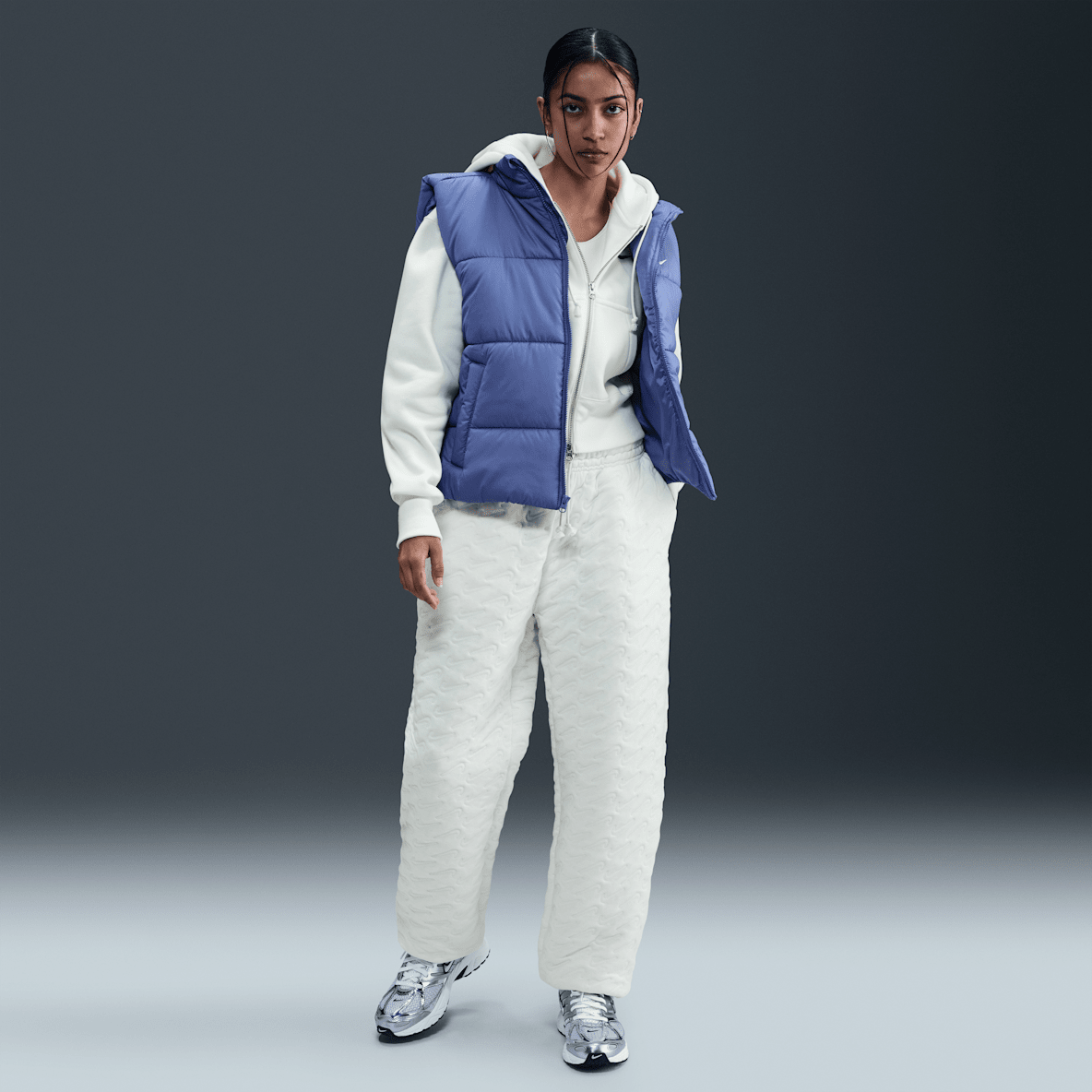 Nike Sportswear Phoenix Fleece Nike Sportswear Phoenix Fleece Oversized jacquard damesbroek met hoge taille