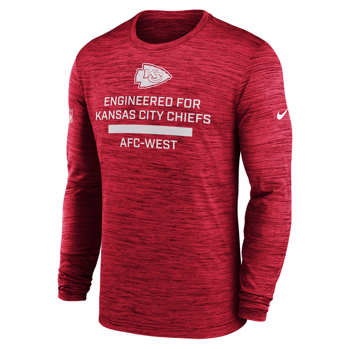Kansas City Chiefs Sideline Team Issue Velocity Kansas City Chiefs Sideline Team Issue Velocity Men's Nike Dri-FIT NFL Long-Sleeve T-Shirt