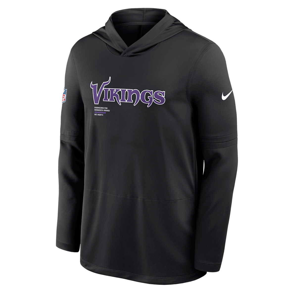 Minnesota Vikings Pure Fury Sideline Minnesota Vikings Pure Fury Sideline Men's Nike Dri-FIT NFL Long-Sleeve Hooded Top