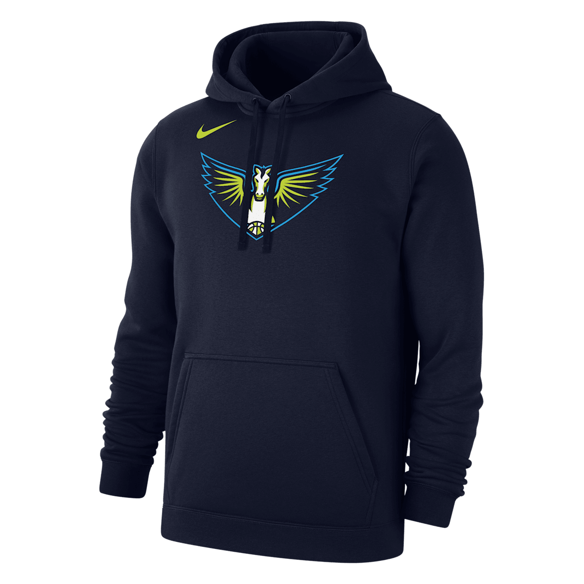 Dallas Wings Club Dallas Wings Club Sudadera con gorro sin cierre Nike de tejido fleece de la WNBA para hombre