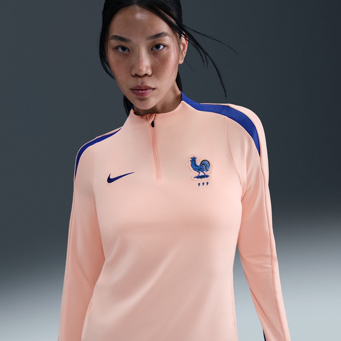 FFF Strike FFF Strike Haut d'entraînement de football Nike Dri-FIT pour femme