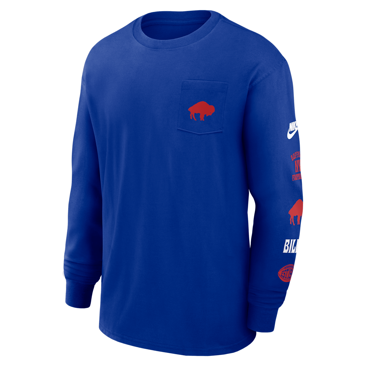 Buffalo Bills Rewind Max90 Pocket Buffalo Bills Rewind Max90 Pocket Men's Nike NFL Long-Sleeve T-Shirt