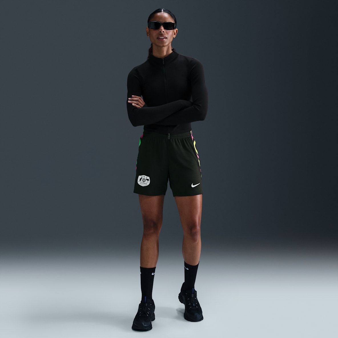 Australia 2025 Stadium Australia 2025 Stadium Women's Nike Dri-FIT Football Secondary Replica Shorts