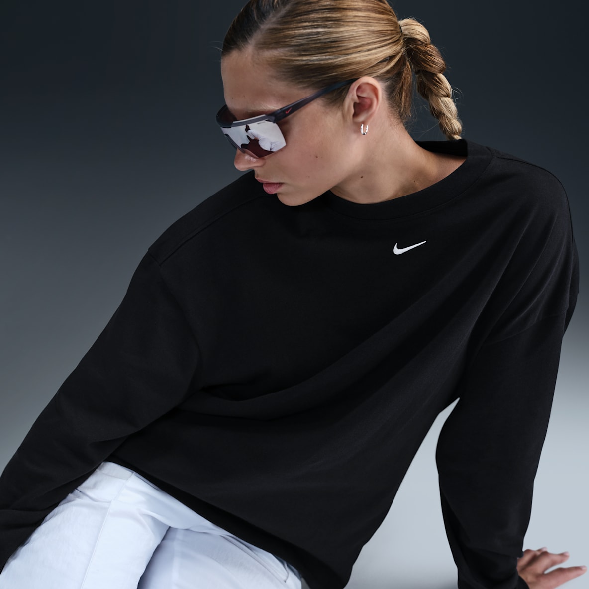 Nike Sportswear Essential Nike Sportswear Essential Oversized T-shirt met lange mouwen voor dames