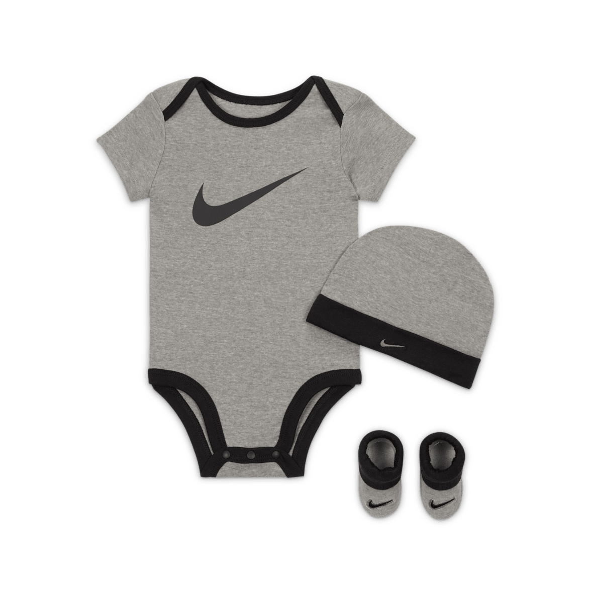 Nike Nike Caja de conjunto de 3 piezas Swoosh para bebé
