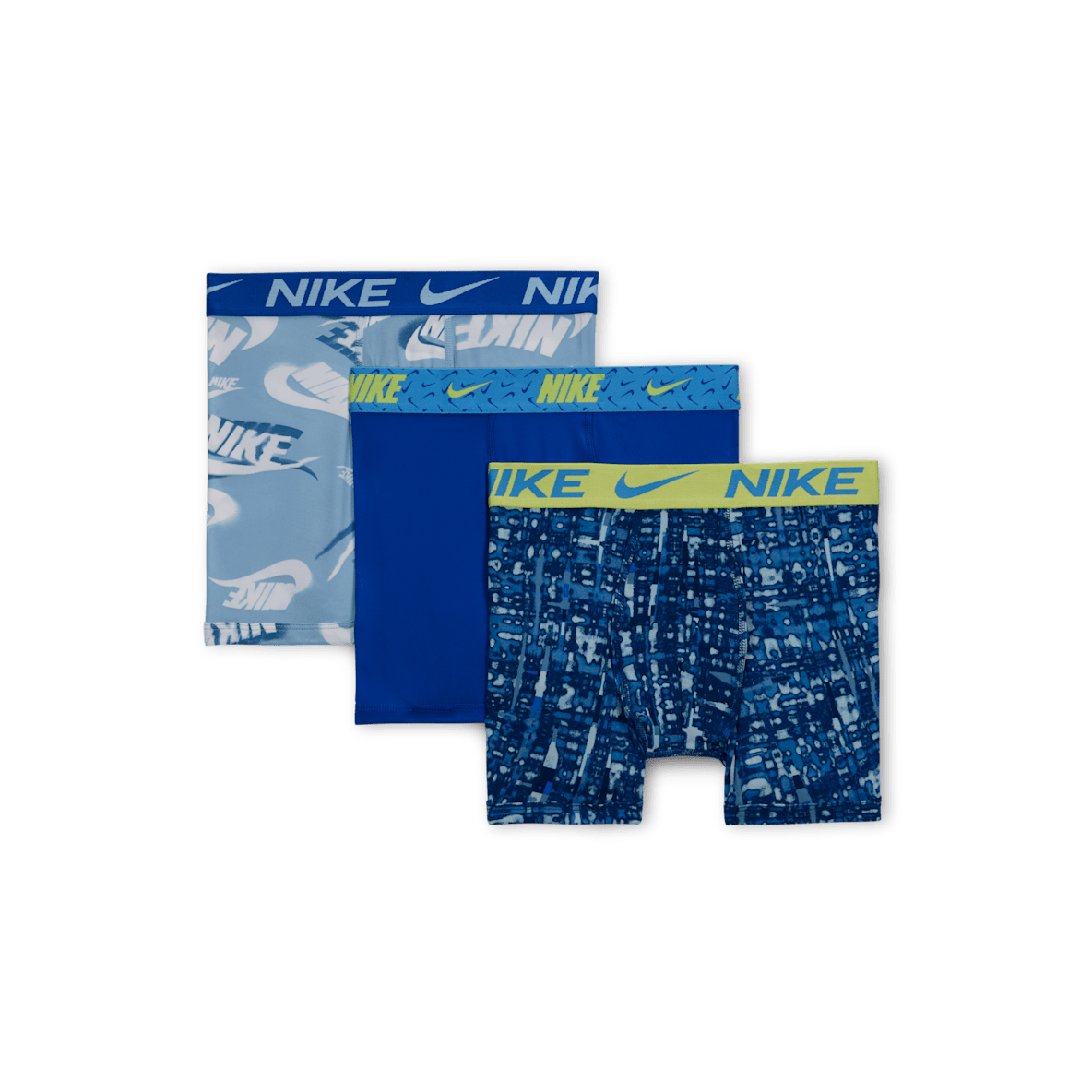 Nike Dri-FIT Micro Print Nike Dri-FIT Micro Print Big Kids' Boxer Briefs (3 Pairs)