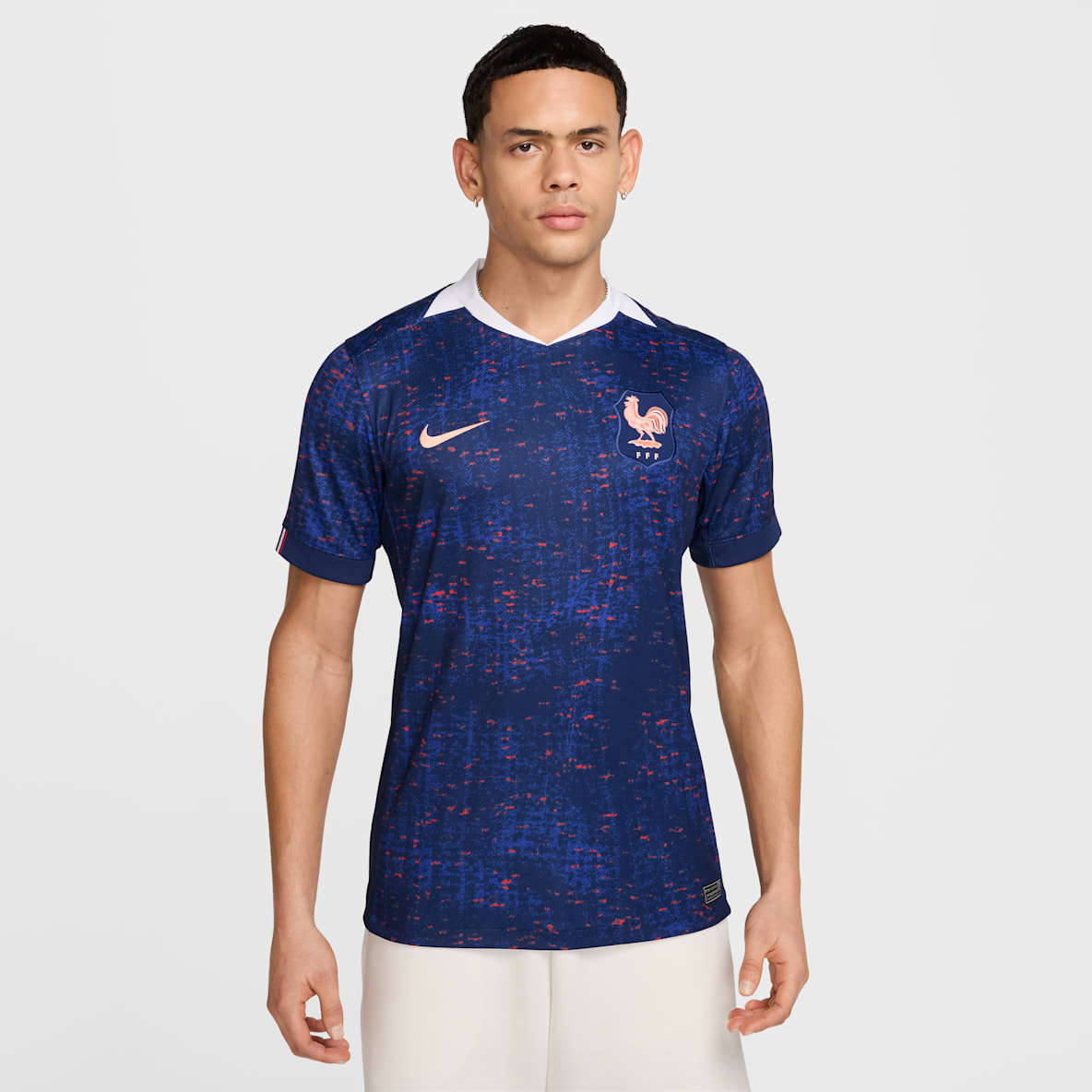 FFF 2025 Stadium Home (Women's Team) FFF 2025 Stadium Home (Women's Team) Men's Nike Dri-FIT Soccer Replica Jersey
