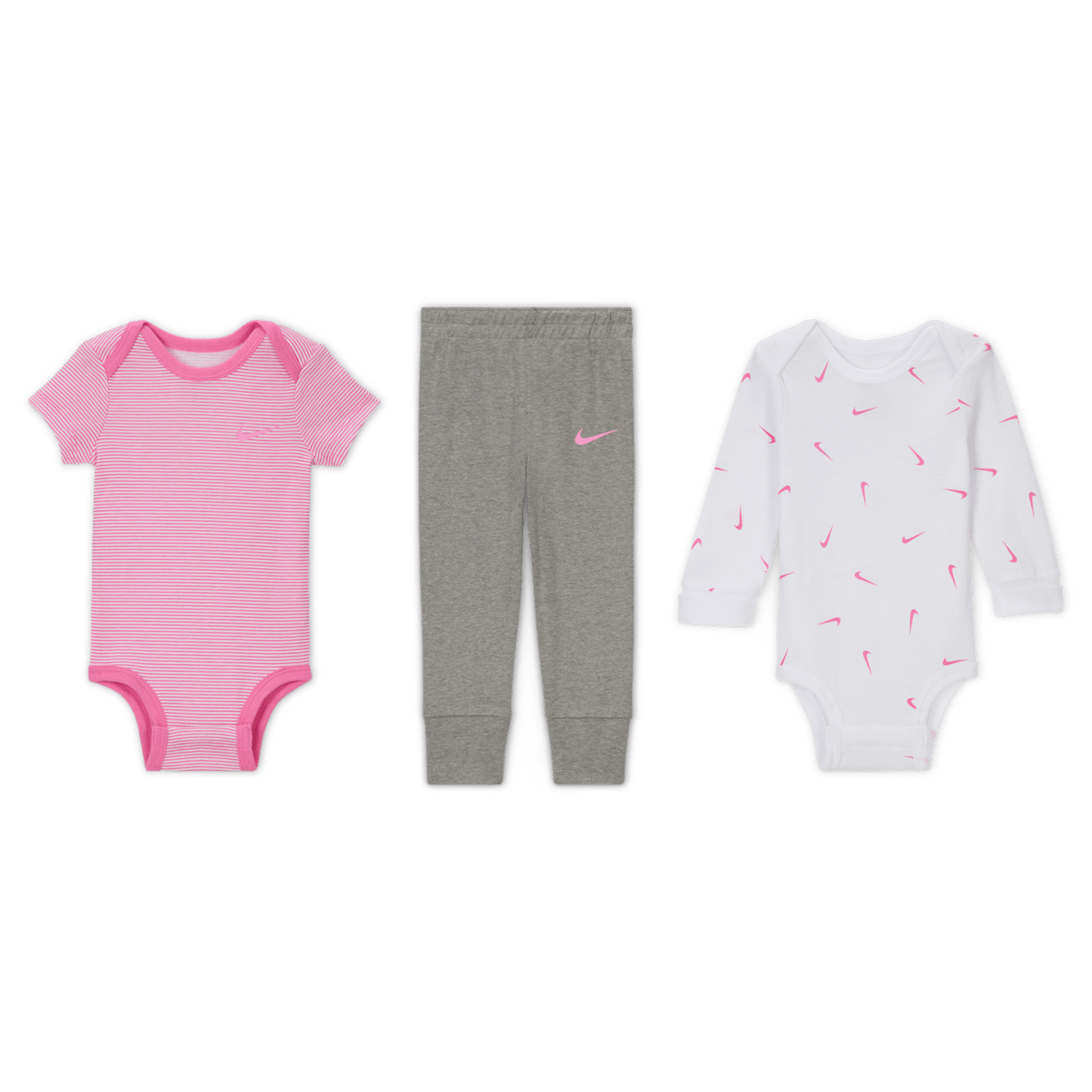 Nike Baby Essentials Nike Baby Essentials Baby (0-9M) 3-Piece Bodysuits and Pants Set