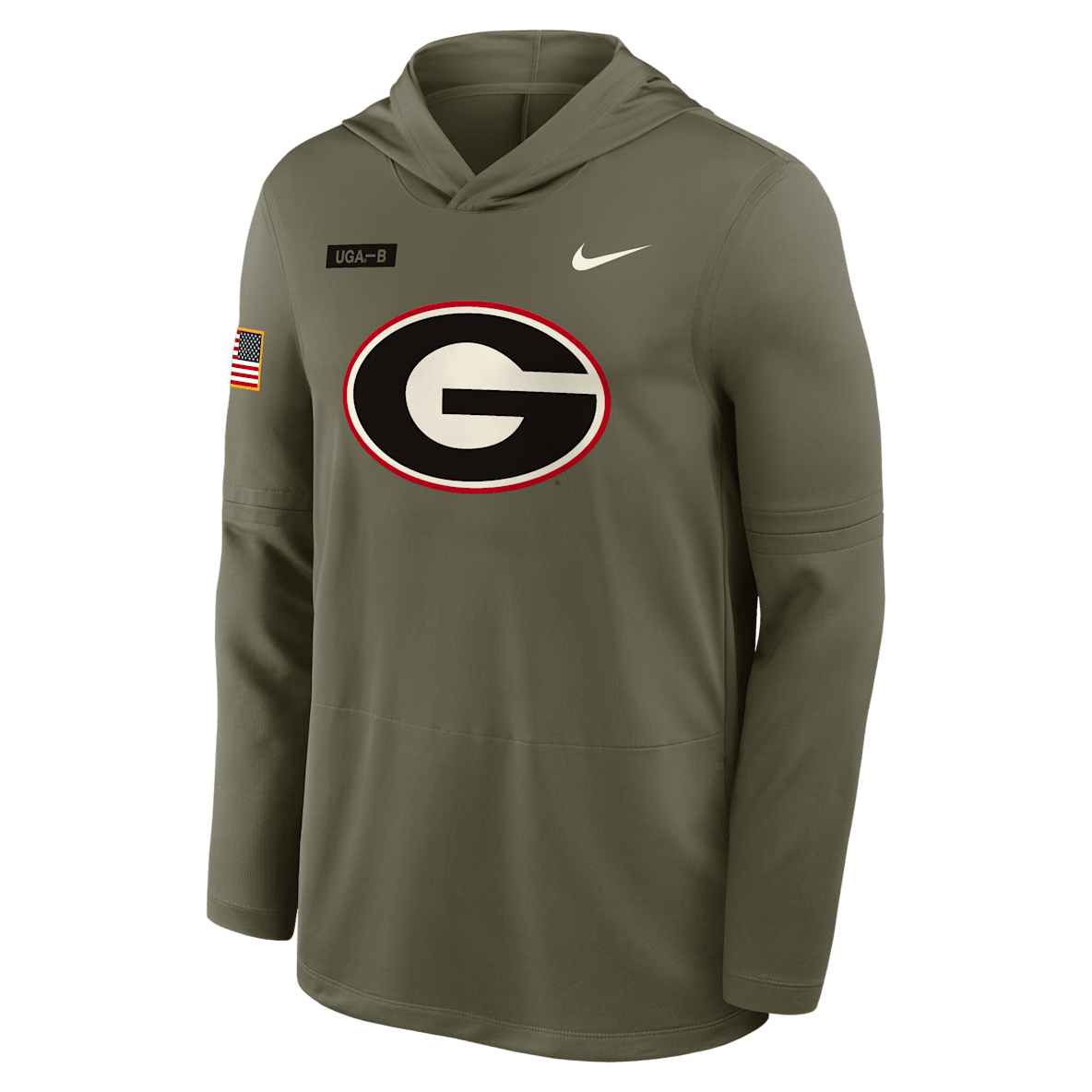 Georgia 2025 Military Appreciation Georgia 2025 Military Appreciation Men's Nike Dri-FIT College Long-Sleeve Hooded Top