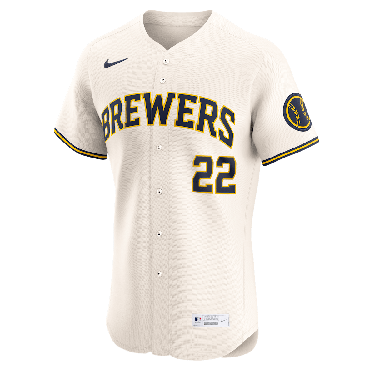 Christian Yelich Milwaukee Brewers Christian Yelich Milwaukee Brewers Jersey Nike Dri-FIT ADV de la MLB Elite para hombre