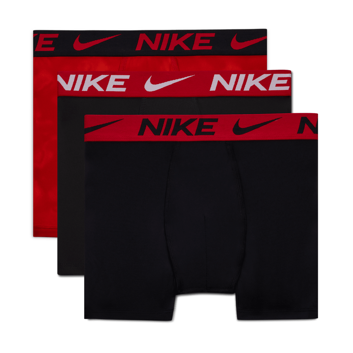 Nike Dri-FIT Essentials Ropa interior estampada para niños talla grande (paquete de 3)