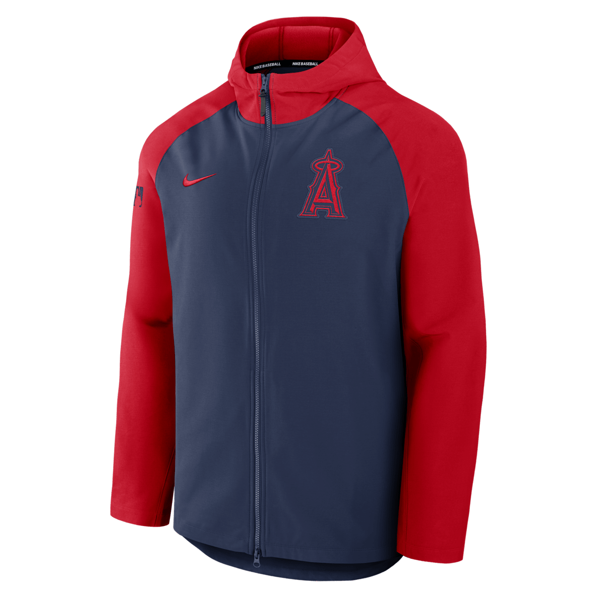 Los Angeles Angels Authentic Collection Los Angeles Angels Authentic Collection Chamarra Nike Therma de la MLB de cierre completo para hombre