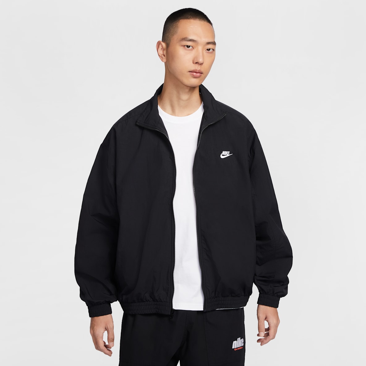 レディース Nike ナイキ プリーツ トラックジャケット L 黒