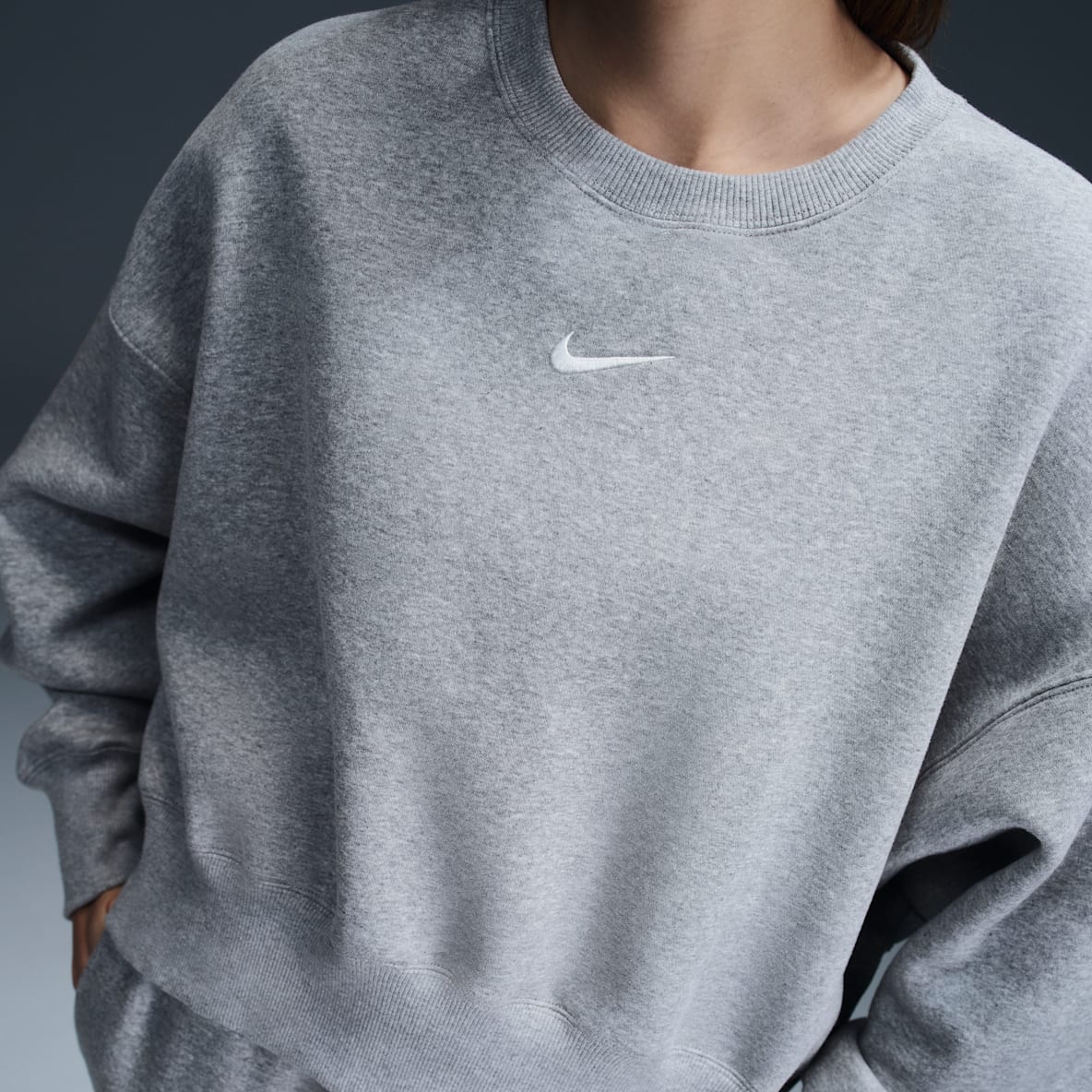 Nike Sportswear Phoenix Fleece Felpa a girocollo ultraoversize – Donna