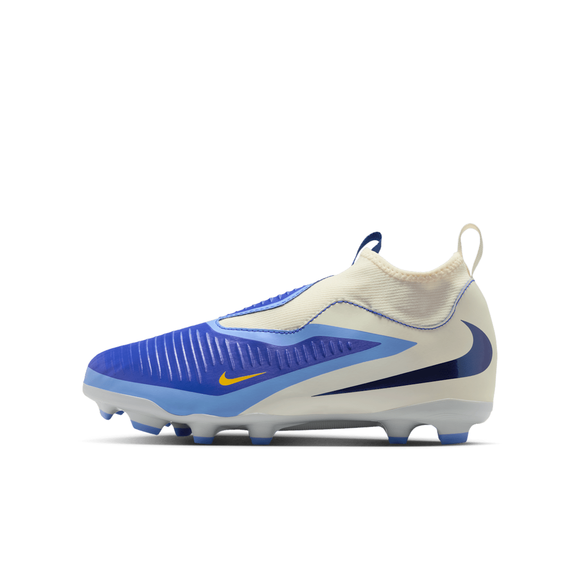 Nike Jr. Phantom 6 High Academy LV8 Tacos de fútbol para terreno firme para niños grandes