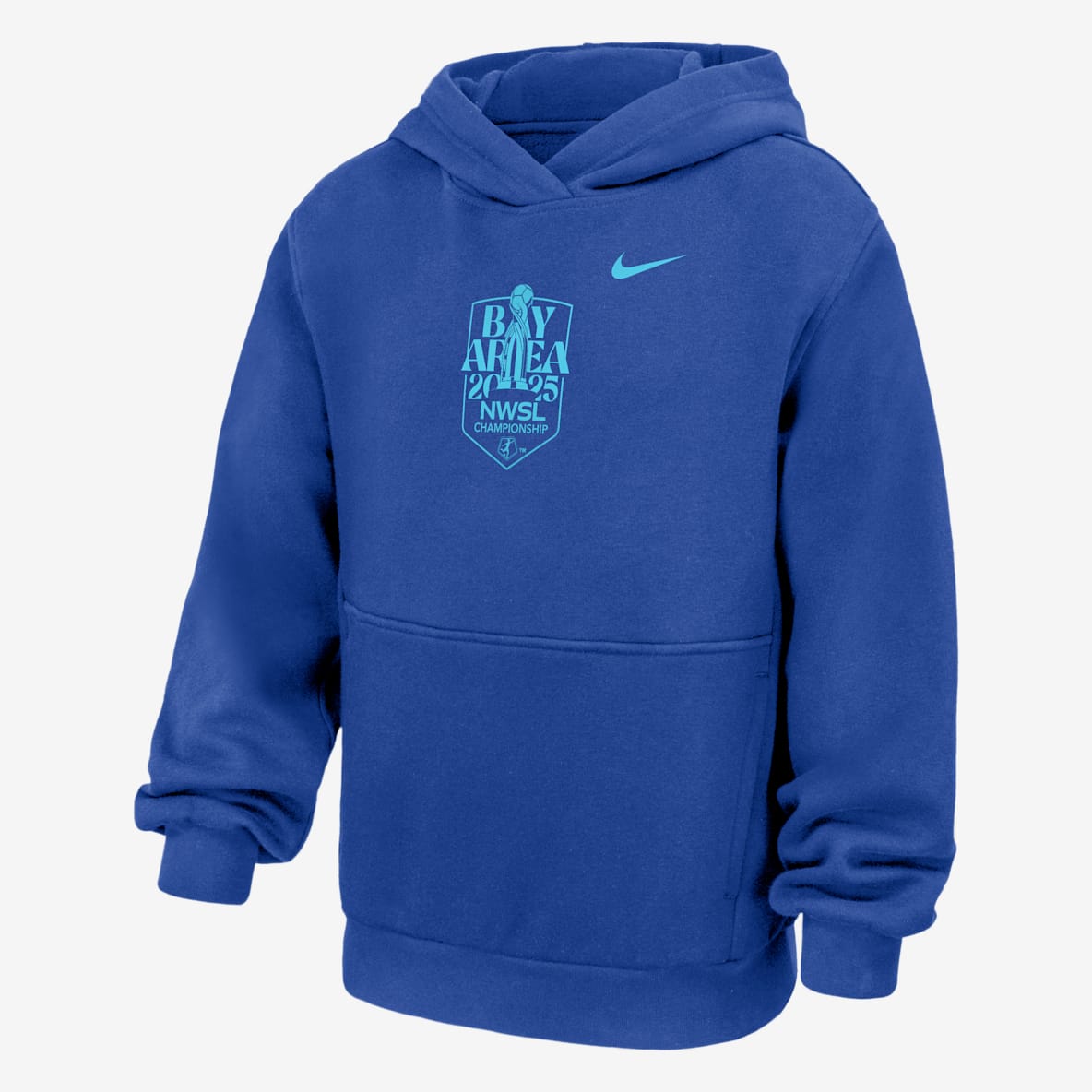 NWSL Championship Club Fleece NWSL Championship Club Fleece Sudadera con gorro sin cierre de fútbol Nike para niños talla grande