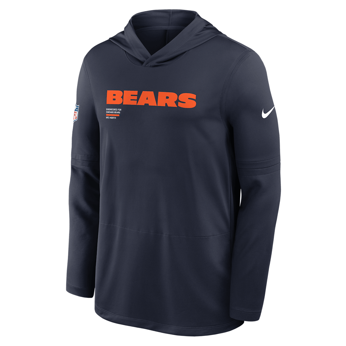 Chicago Bears Pure Fury Sideline Chicago Bears Pure Fury Sideline Men's Nike Dri-FIT NFL Long-Sleeve Hooded Top