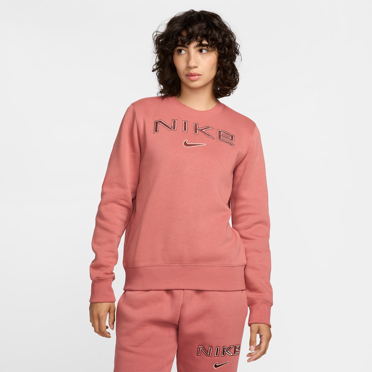 ナイキ スポーツウェア フェニックス フリース ウィメンズ ロゴ クルーネック スウェットシャツ