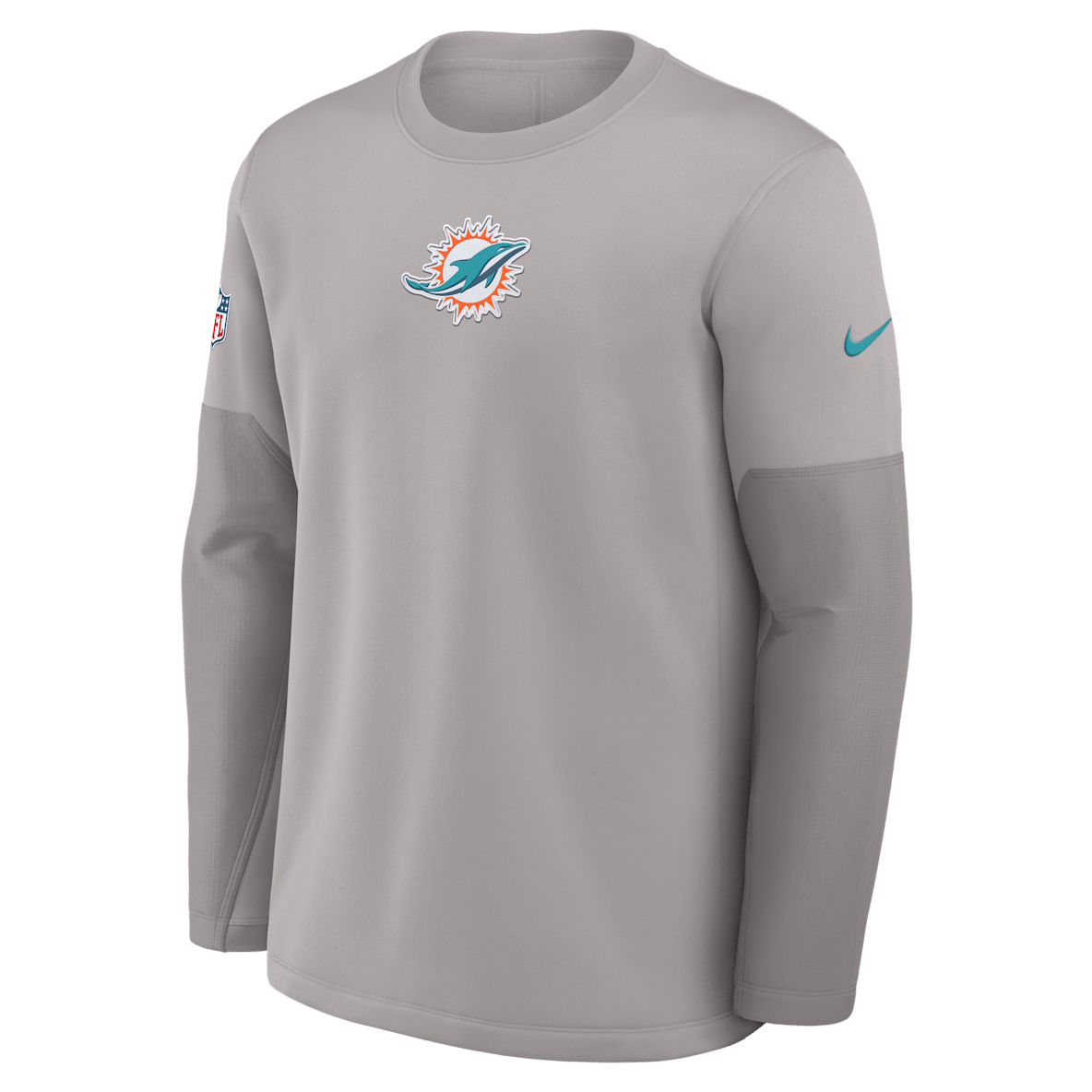 Miami Dolphins Scripted To Win Sideline Coach Miami Dolphins Scripted To Win Sideline Coach Men's Nike Therma-FIT NFL Long-Sleeve T-Shirt