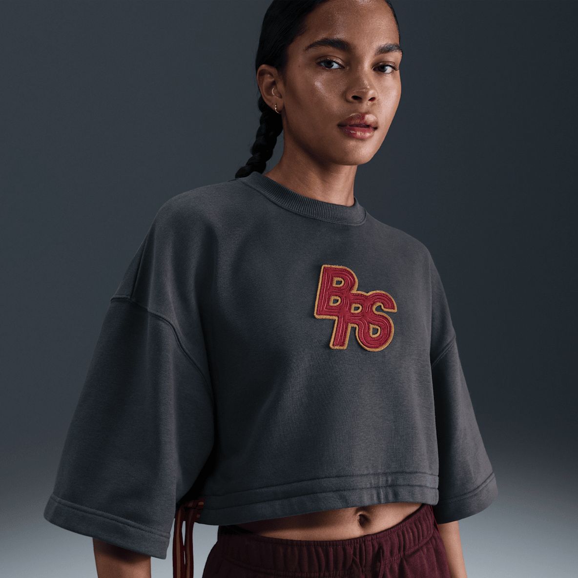 Nike Sportswear Phoenix Fleece Women's Short-Sleeve Cropped French Terry Top