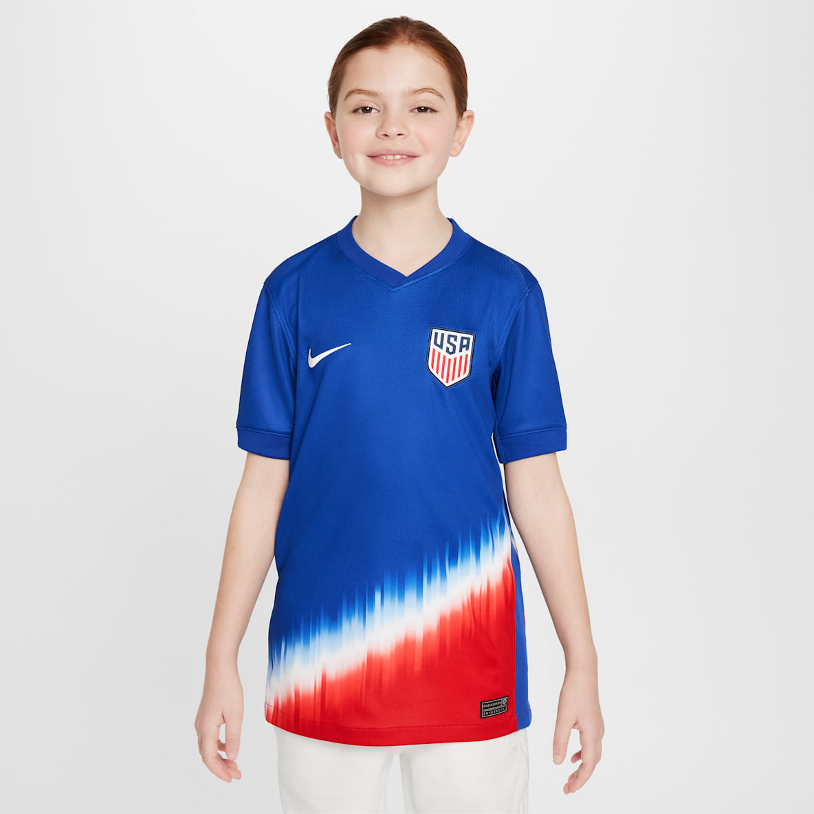 USMNT 2024 Stadium Away USMNT 2024 Stadium Away Big Kids' Nike Dri-FIT Soccer Replica Jersey