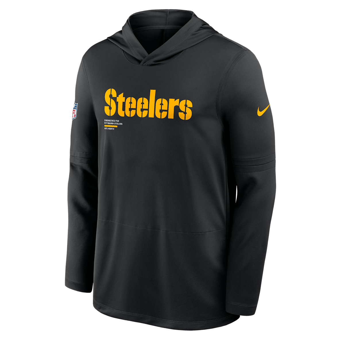 Pittsburgh Steelers Pure Fury Sideline Pittsburgh Steelers Pure Fury Sideline Men's Nike Dri-FIT NFL Long-Sleeve Hooded Top