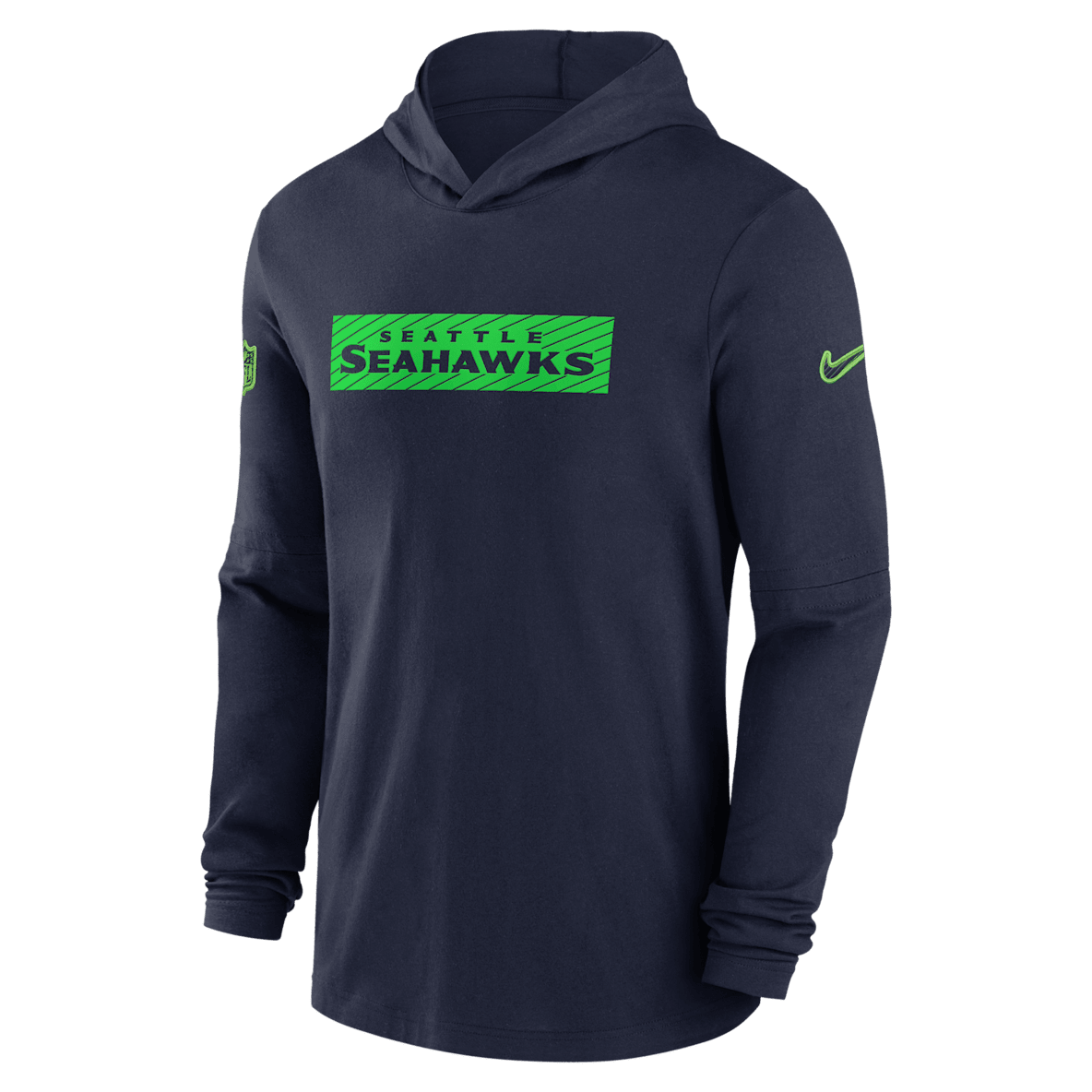 Seattle Seahawks Sideline Seattle Seahawks Sideline Men's Nike Dri-FIT NFL Long-Sleeve Hooded Top