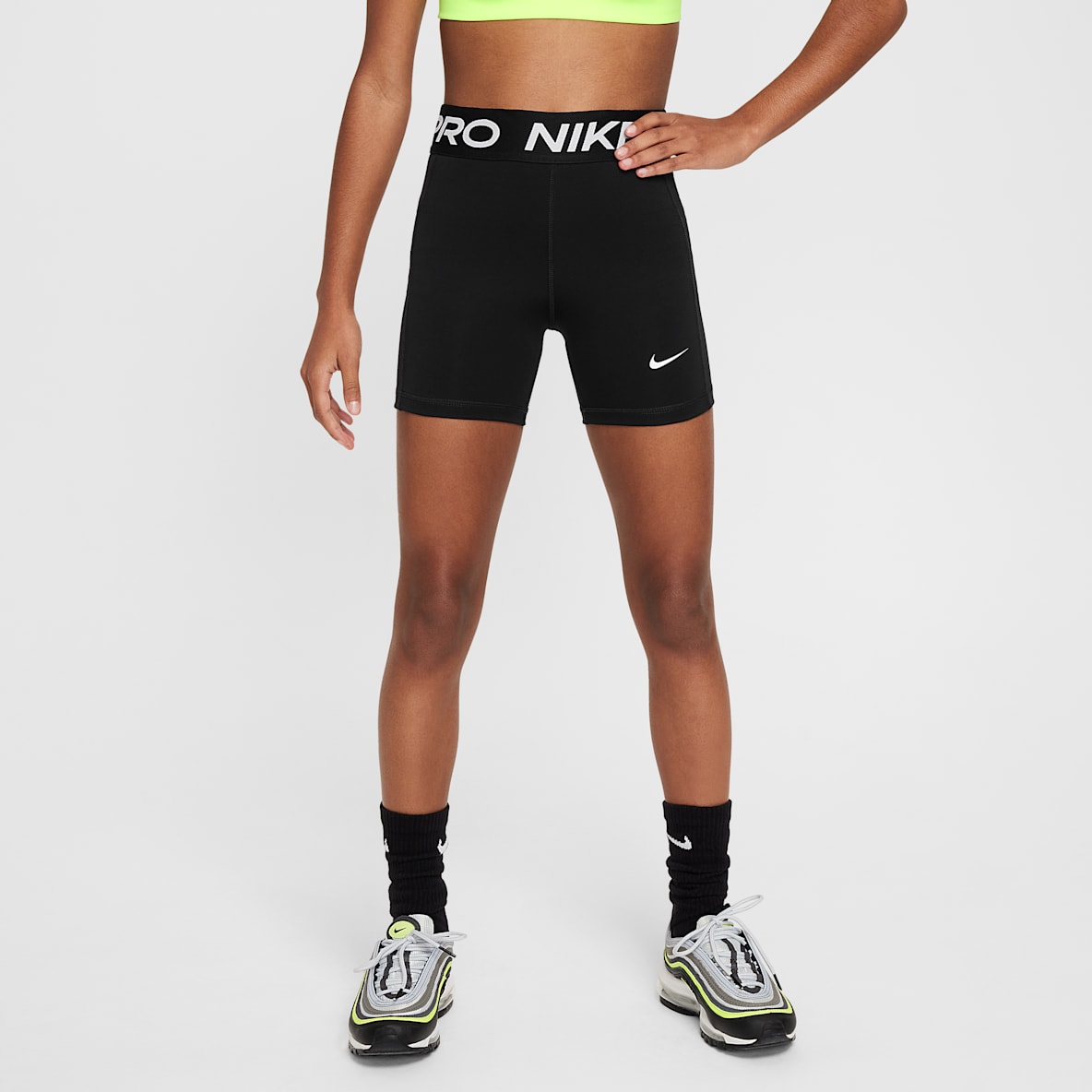 Shorts De Sport Fille Pour Danse, Gym, Yoga - Taille élastique, Tissu Stretch (90% Polyester, 10% élasthanne), Plusieurs Tailles