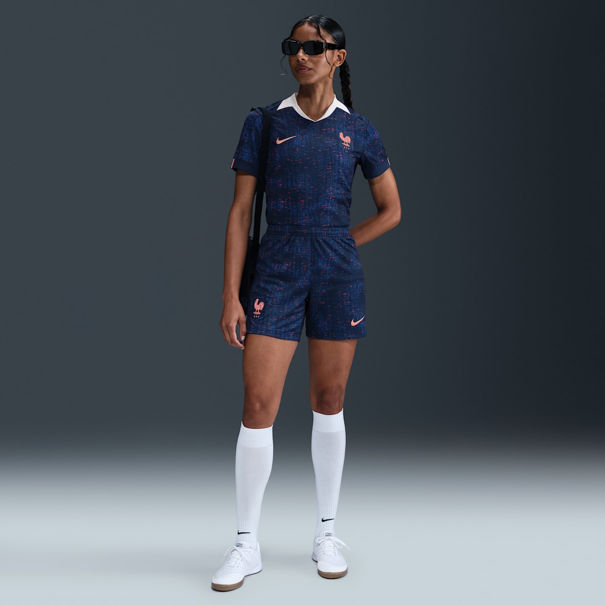 FFF 2025/26 Stadium Home FFF 2025/26 Stadium Home Women's Nike Dri-FIT Football Replica Shorts