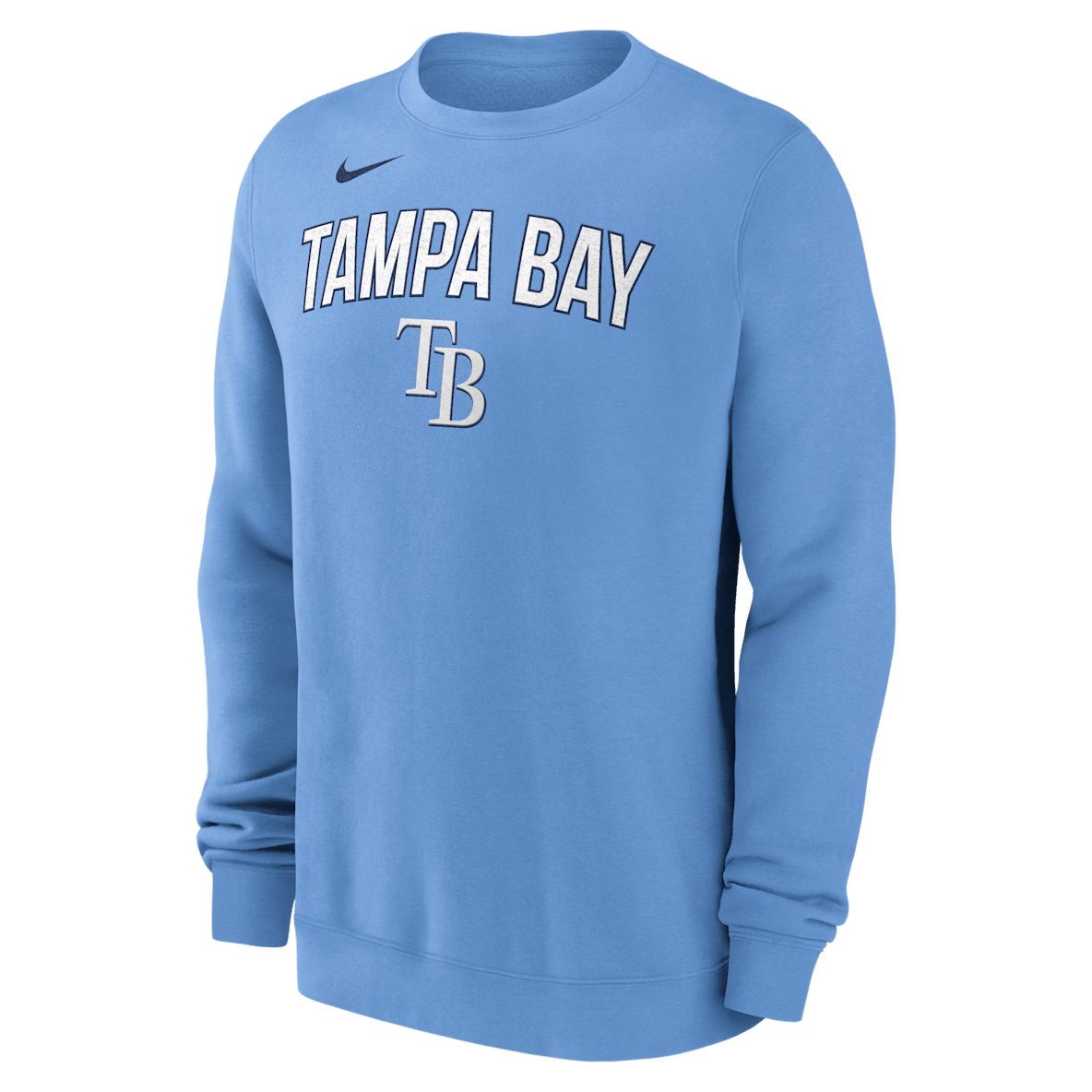 Tampa Bay Rays Tampa Bay Rays Sudadera de cuello redondo sin cierre Nike de la MLB para hombre