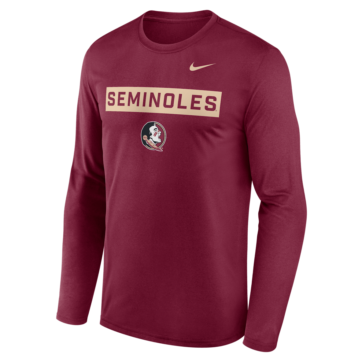 Florida State Primetime Legend 2-Hit Florida State Primetime Legend 2-Hit Men's Nike Dri-FIT College Long-Sleeve T-Shirt