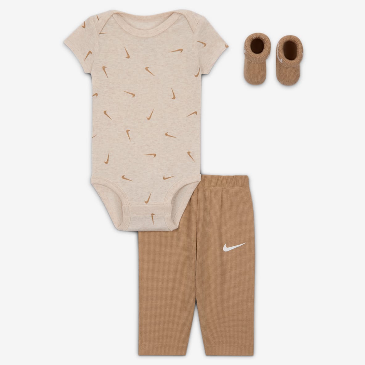 Nike Baby 3-Piece Bodysuit and Waffle Pants Set