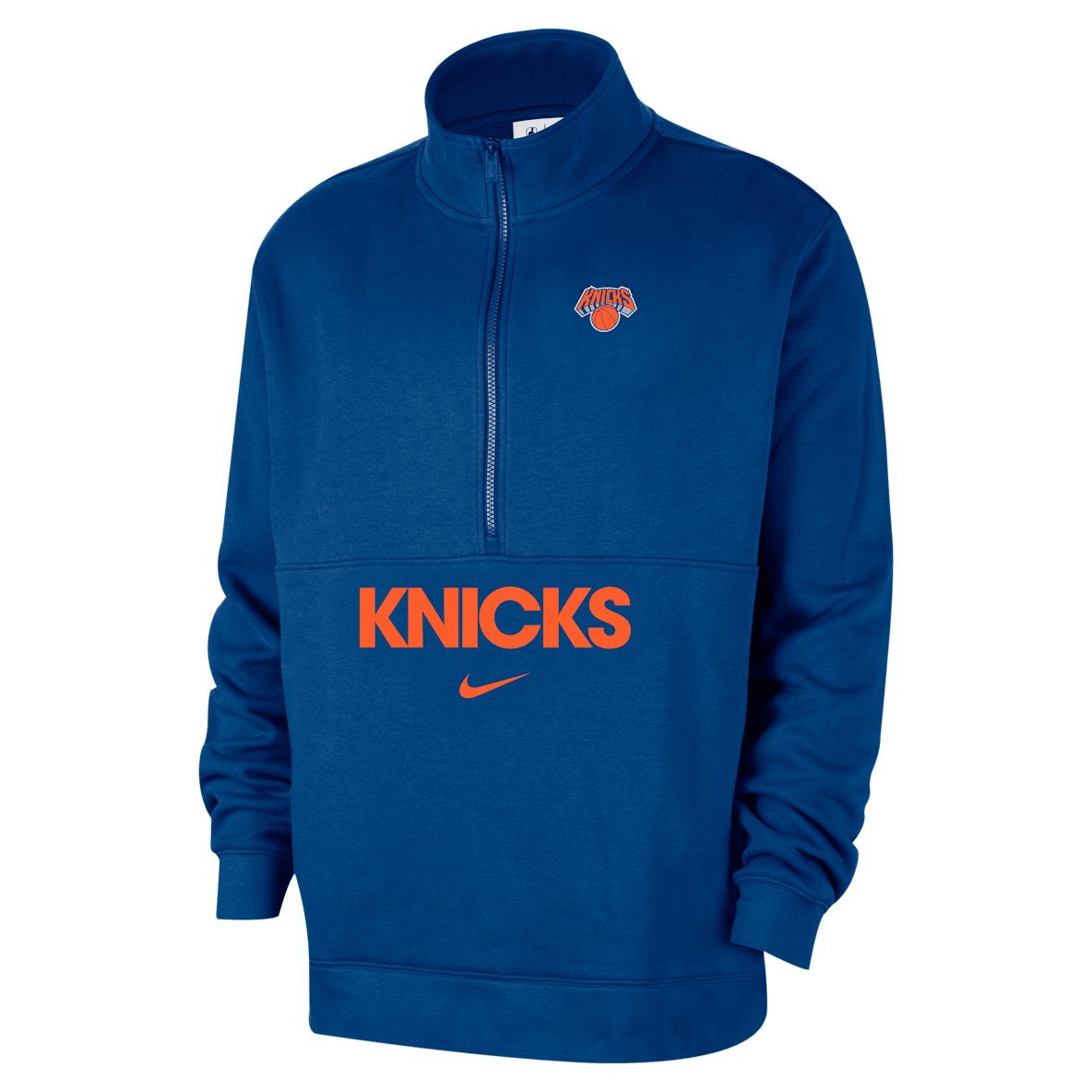 New York Knicks Club Courtside New York Knicks Club Courtside Men's Nike NBA 1/2-Zip Top